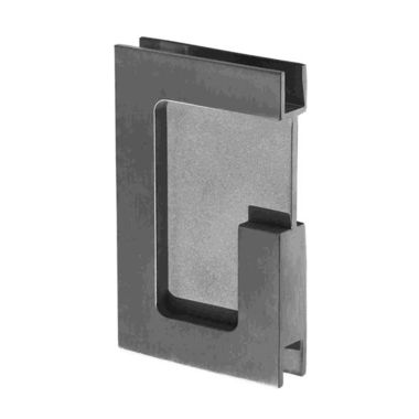 Poignee porte coulissante carre pour verre 10mm inox - ferme 