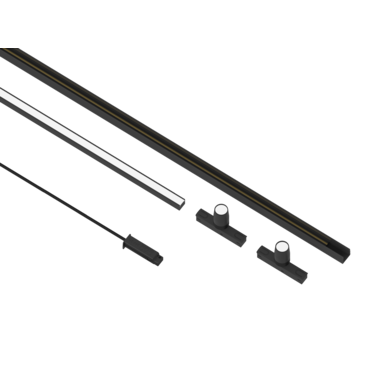 Rail électrificé Lite Track noir (2 pcs)