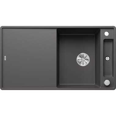 Blanco Axia III 5 S-F rock grey automatische bediening