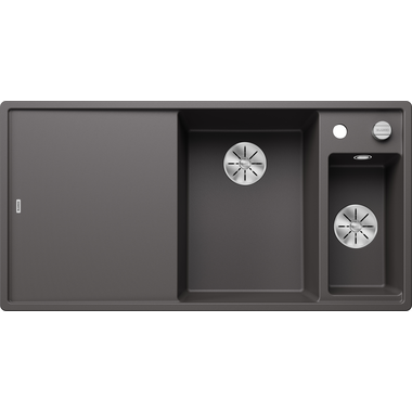 Blanco Axia III 6 S rechts rock grey automatische bediening