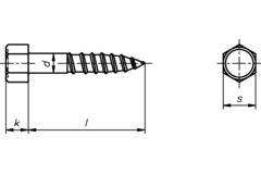 Houtdraadbout 8mm verzinkt 8 x 120