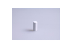 Bouton cylindre piccolo laiton  blanc mat 10x20mm 
