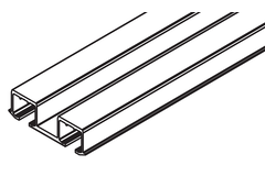 Rail roulement double Hawa Clipo 26/36, alu, à visser, 6000mm