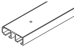 Dubbele looprail Hawa Clipo 26/36, alu, te vijzen, 3500mm