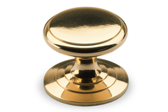 Knop Sala, H 20 mm, ø 25 mm, messingkleurig glans