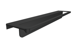 Handdoekdrager 'greeploos' zwart 520mm