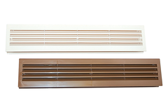 Grille d'aeration blanc portes salle de bains 436x 76mm 