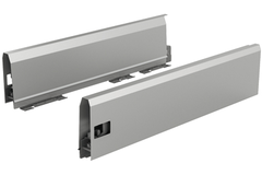 ArciTech Ladezijwand, ladezijwand hoogte 126 x NL 550 mm, zilver, links