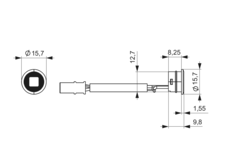 Mec Driver bewegingssensor zwart