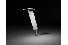 Barsteun korfu schuin h:170mm rvs