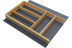 Modulo set bestekindeling eik + antslip zwart K120 473x1124x50mm
