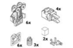 Garniture Hawa Clipo 36 H IS, pour 3 portes 