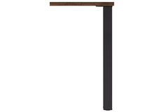Pied de table q60 noir mat 60x60mm h87 reglable  