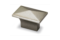 Knop Tarraco, boorafstand 16, L 49 mm, B 30 mm, H 28 mm, tinkleurig