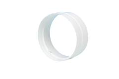 Raccord tube rond d.150 blanc  