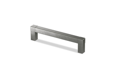Greep Cadro, boorafstand 128, L 140.5 mm, B 12.5 mm, H 35 mm, roestvrij staal finish geborsteld