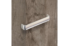 Greep Belna, boorafstand 128, L 135 mm, B 22 mm, H 29 mm, roestvrij staal finish geborsteld