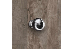 Bouton Bona, H 41 mm, ø 30 mm, chromé brillant