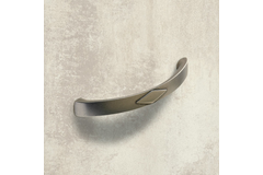 Poignée Bracara, entraxe de perçages 96, L 114 mm, B 15 mm, H 32 mm, aspect étain