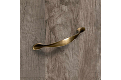 Poignée Haida, entraxe de perçages 96, L 126 mm, B 13 mm, H 22 mm, aspect laiton antique brossé