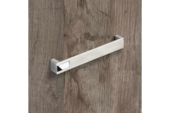 Poignée Intra, entraxe de perçages 192, L 204 mm, B 25 mm, H 26 mm, aspect inox brossé / chromé brillant