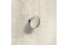 Knop Issa, H 27 mm, ø 40 mm, roestvrij staal finish geborsteld