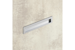 Poignée d'insertion Nidum, entraxe de perçages 96, L 111 mm, B 35 mm, aspect aluminium
