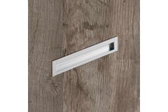 Poignée d'insertion Nidum, entraxe de perçages 96, L 111 mm, B 35 mm, aspect aluminium