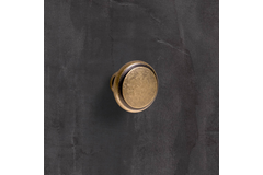 Knop Solva, H 23 mm, ø 30 mm, messingkleurig antiek