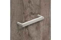 Greep Utinum, boorafstand 128, L 138 mm, B 10 mm, H 35 mm, roestvrij staal finish geborsteld