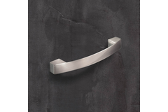 Poignée Vantania, entraxe de perçages 128, L 144 mm, B 14 mm, H 27 mm, aspect inox brossé