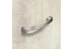 Poignée Vantania, entraxe de perçages 128, L 144 mm, B 14 mm, H 27 mm, aspect inox brossé