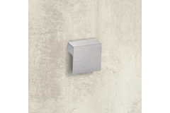 Poignée Venusia, entraxe de perçages 32, L 60 mm, B 60 mm, H 21 mm, aspect inox brossé