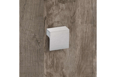 Poignée Venusia, entraxe de perçages 32, L 60 mm, B 60 mm, H 21 mm, aspect inox brossé
