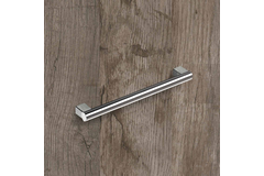 Poignée Vieste, entraxe de perçages 192, L 216 mm, H 30 mm, ø 12 mm, aspect inox brossé