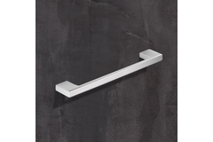 Poignée Belluno, entraxe de perçages 160 / 192 mm, L 200 mm, B 9 mm, H 30 mm, Chromé mat