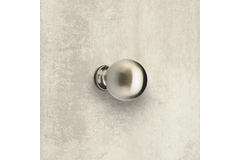 Knop Bona, H 41 mm, ø 30 mm, roestvrij staal finish geborsteld
