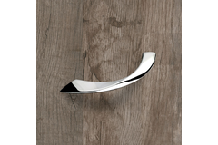 Poignée Coria, entraxe de perçages 128, L 151 mm, B 16 mm, H 34 mm, chromé brillant