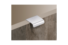 Greep Empoli, boorafstand 25, L 38 mm, B 36 mm, H 15 mm, Mat verchroomd