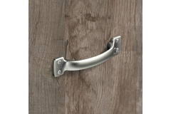 Poignée Flavia, entraxe de perçages 96, L 145 mm, B 28 mm, H 28 mm, aspect étain