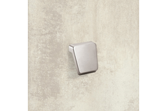 Bouton Milo, entraxe de perçages 16, L 40 mm, B 41 mm, H 28 mm, aspect inox brossé