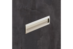 greep om in te laten Misnia, boorafstand 160, L 180 mm, B 54 mm, H 18.5 mm, Vernikkeld mat finish