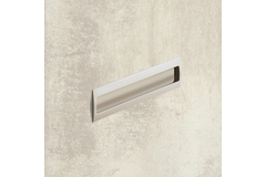 greep om in te laten Misnia, boorafstand 160, L 180 mm, B 54 mm, H 18.5 mm, Vernikkeld mat finish