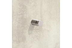 Bouton Monacum, H 25 mm, ø 10 mm, Inox brossé