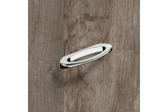 Poignée Neapolis, entraxe de perçages 96, L 148 mm, B 15 mm, H 41 mm, chromé brillant