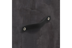 Poignée Nica, entraxe de perçages 64, L 94 mm, B 25 mm, H 3 mm, cuir noir