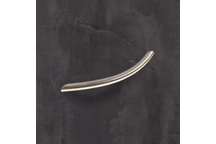 Poignée Nicia, entraxe de perçages 96, L 112 mm, H 30 mm, ø 10 mm, aspect inox brossé
