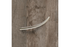 Poignée Nicia, entraxe de perçages 96, L 112 mm, H 30 mm, ø 10 mm, aspect inox brossé