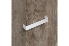 Poignée Nursia, entraxe de perçages 160, L 168 mm, B 24 mm, H 30 mm, Chromé mat