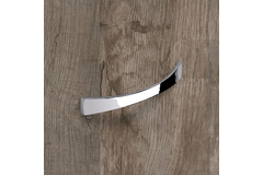 Poignée Parma, entraxe de perçages 128, L 138 mm, B 17 mm, H 25 mm, chromé brillant